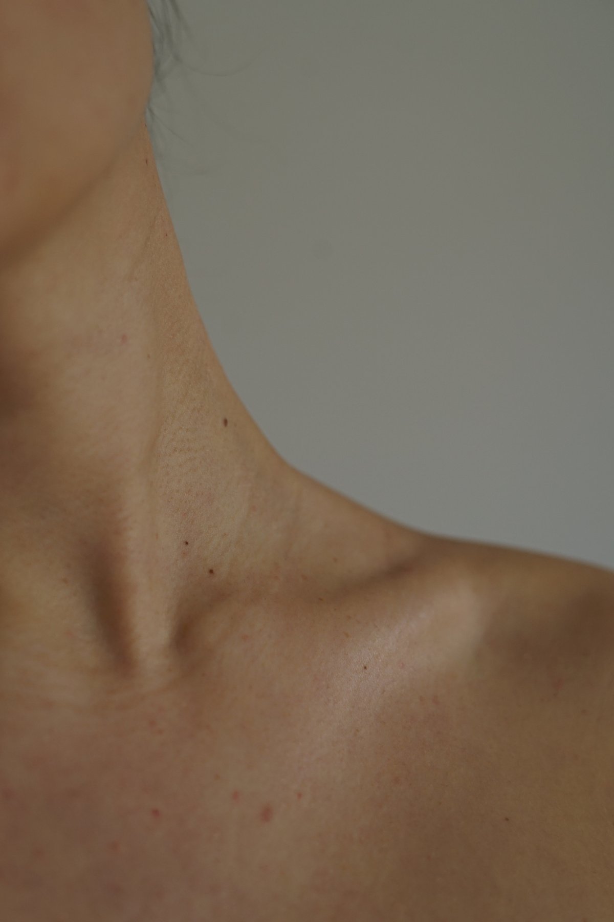 Close-up Shot of a Person's Neck